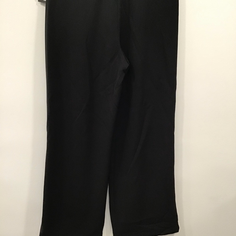 French Connection Pleated Trousers Women Med Black NWT High Waist Office Corp - Picture 12 of 15
